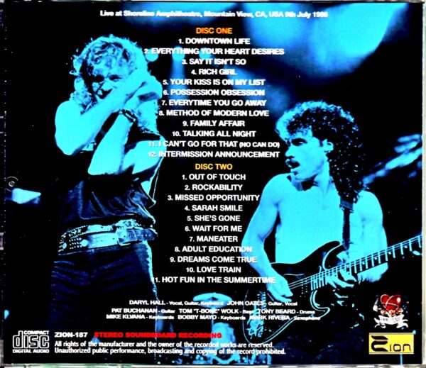 Hall & Oates/CA,USA 1988 Upgrade - Image 2