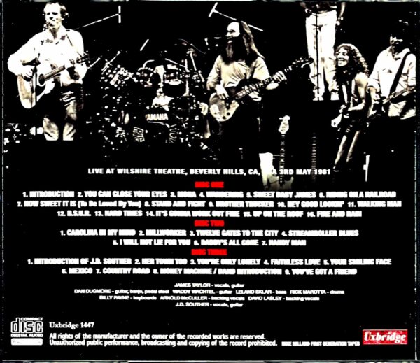 James Taylor/CA,USA 1981 Mike Millard Master Tapes - Image 2