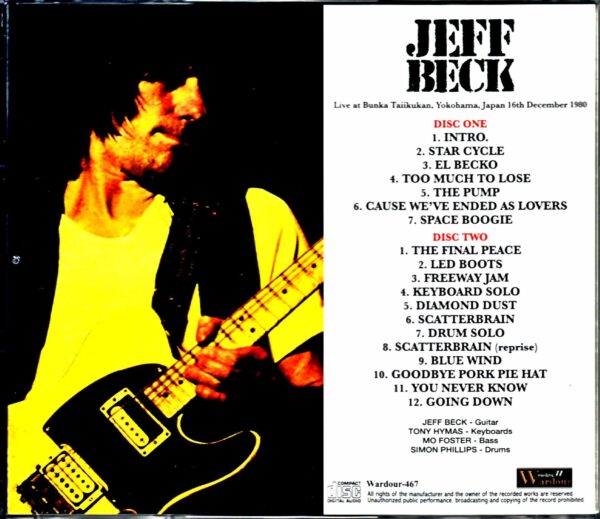 Jeff Beck/Kanagawa,Japan 1980 Upgrade - Image 2