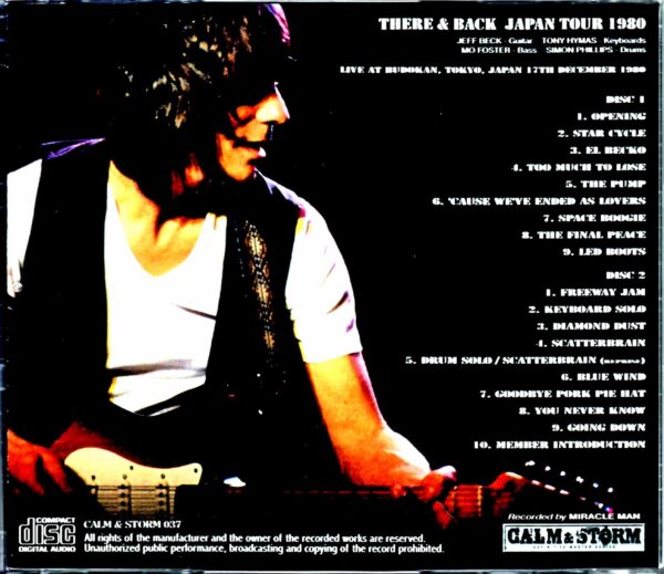 Jeff Beck/Tokyo,Japan 12.17.1980 Miracle Finger - Image 2