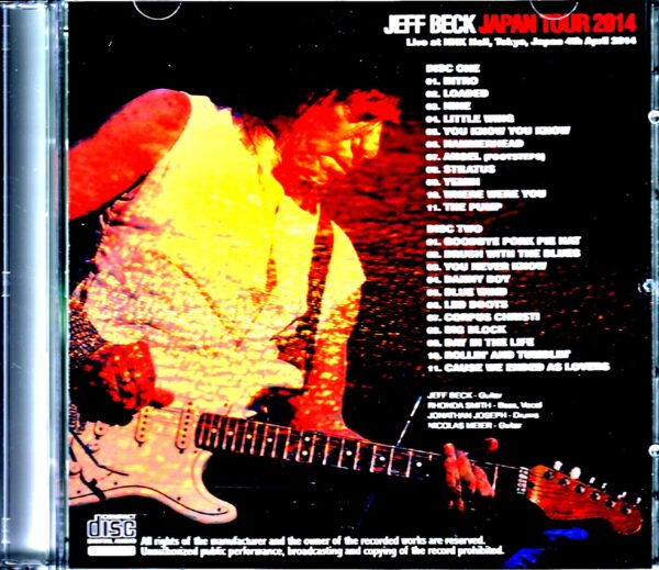 Jeff Beck/Tokyo,Japan 4.4.2014 - Image 2