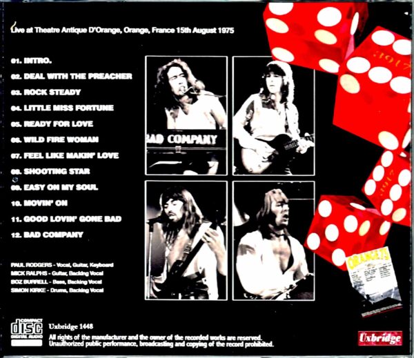Bad Company/France 1975 - Image 2