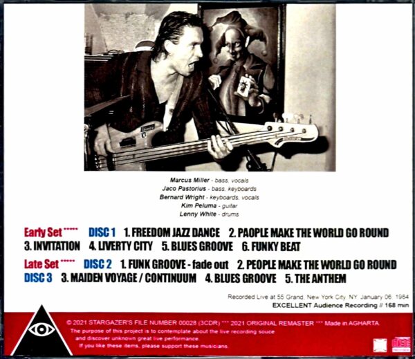 Jaco Pastorius,Marcus Miller/NY,USA 1984 2Shows - Image 2