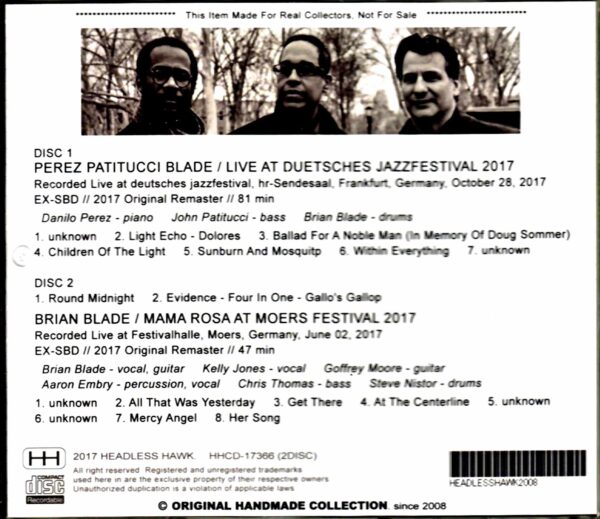 Children of the Light Danilo Perez,John Patitucci,Brian Blade/Germany 2017 2Days Complete - Image 2