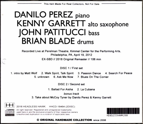 Kenny Garrett,Danilo Perez,John Patitucci,Brian Blade/PA,USA 2012 Complete & more - Image 2