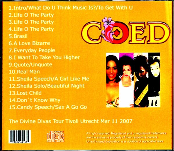 C.O.E.D. Candy Dulfer Chronicles of Every Diva/Denmark 2007 - Image 2