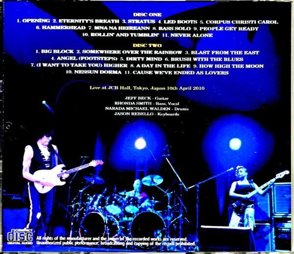Jeff Beck/Tokyo,Japan 4.10.2010 - Image 2
