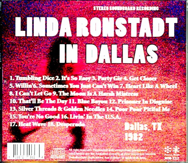 Linda Ronstadt/TX,USA 1982 - Image 2