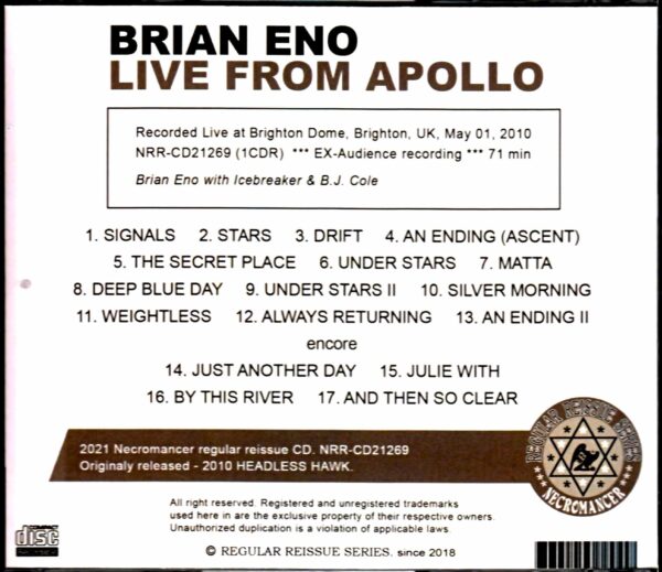 Brian Eno,BJ Cole/UK 2010 - Image 2