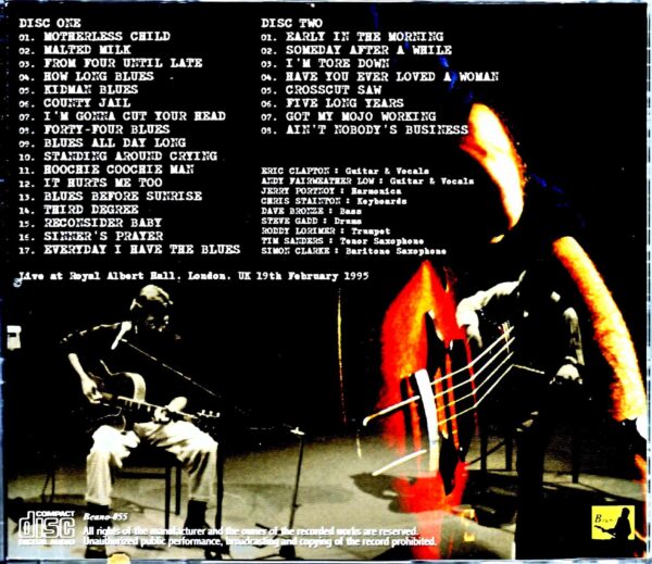 Eric Clapton/London,UK 2.19.1995 - Image 2