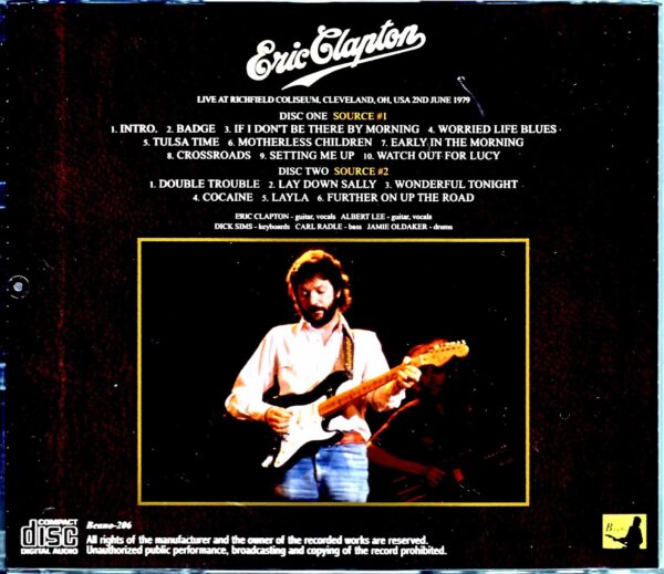 Eric Clapton/OH,USA 1979 Upgrade - Image 2