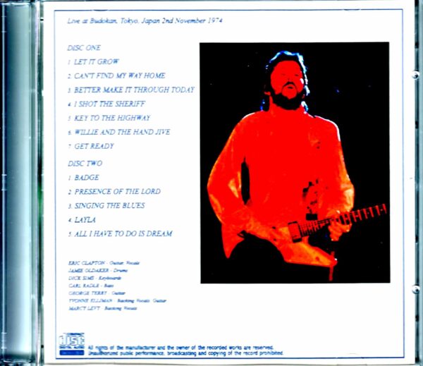 Eric Clapton/Tokyo,Japan 11.2.1974 - Image 2