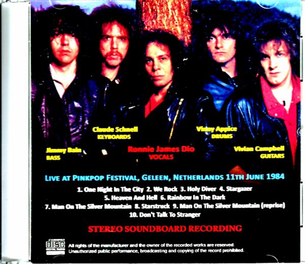 Dio/Netherlands 1984 - Image 2