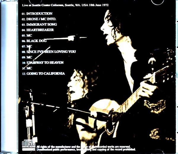 Led Zeppelin/WA, USA 6.18.1972 - Image 2