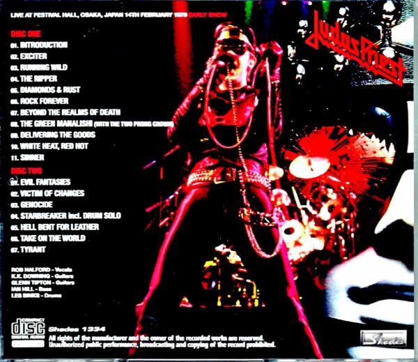 Judas Priest/Osaka,Japan 2.14.1979 Upgrade - Image 2