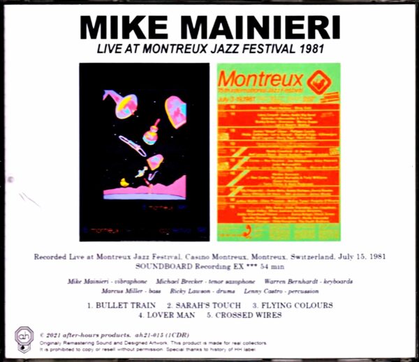 Mike Mainieri, Michael Brecker/Switzerland 1981 - Image 2