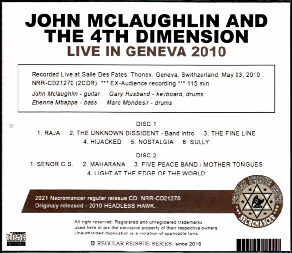 John McLaughlin and the 4th Dimension/Switzerland 2010 - Image 2