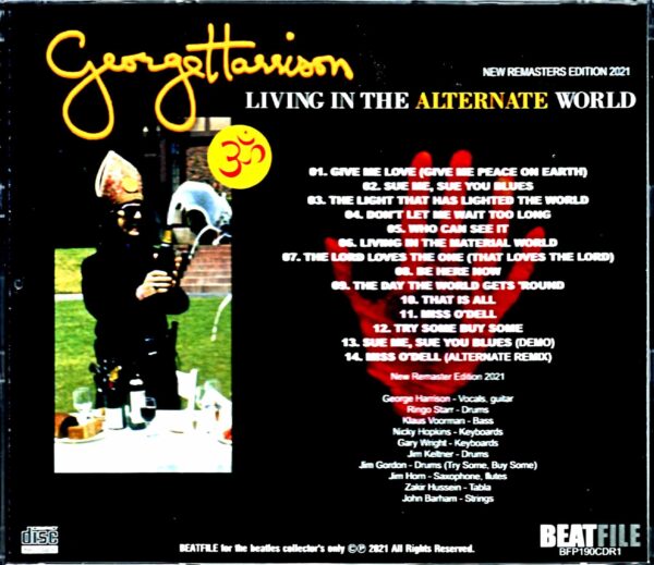 George Harrison/Living in the World Alternate Mix - Image 2