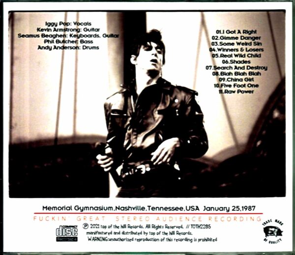 Iggy Pop/TN, USA 1987 - Image 2