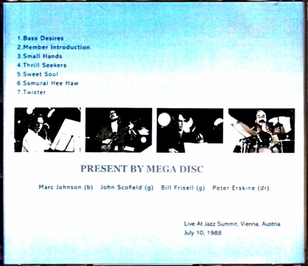 Bass Desires Marc Johnson,John Scofield,Bill Frisell/Austria 1988 - Image 2