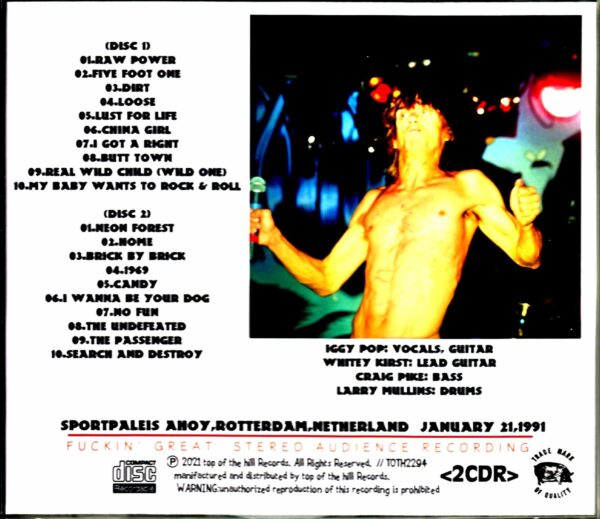 Iggy Pop/Netherland 1991 - Image 2