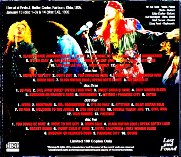 Guns N' Roses/OH,USA 1992 2Shows Complete - Image 2