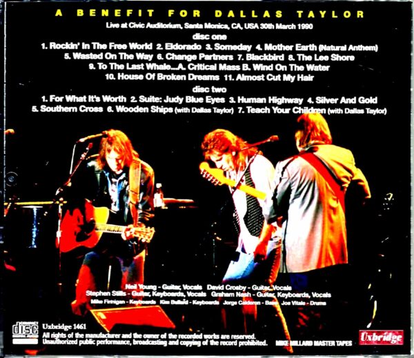 Crosby,Stills,Nash & Young/CA,USA 1990 Mike Millard Master Tapes - Image 2