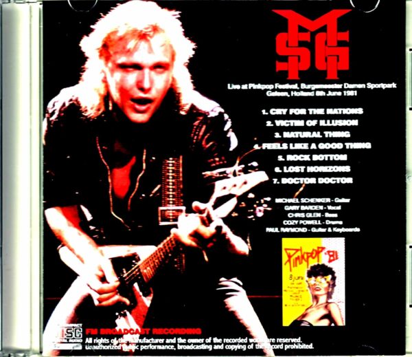 Michael Schenker Group/Netherlands 1981 FM Broadcast Edition - Image 2