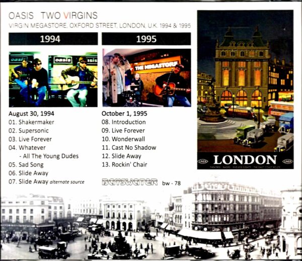 In-store live at Oasis/Virgin Megastore 1994 & 1995 - Image 2