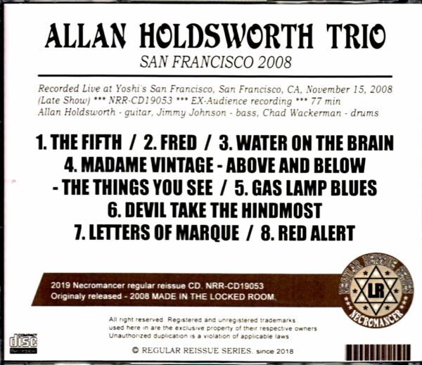 Allan Holdsworth/CA,USA 2008 Late Show - Image 2