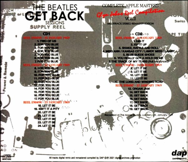Beatles/Get Back Session Glyn Johns Reel Compilation Vol.2 - Image 2