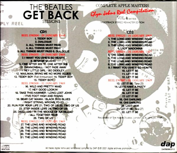 Beatles/Glyn Johns Reel Compilation Vol.4 - Image 2