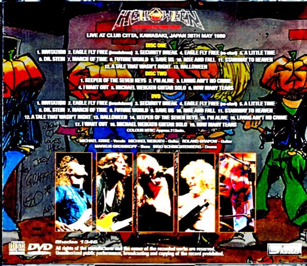 Helloween/Kanagawa,Japan 5.28.1989 S & V - Image 2
