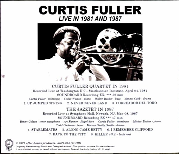 Curtis Fuller Quartet,Cedar Walton/WA,USA 1981 & more - Image 2