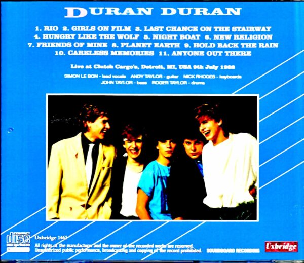 Duran Duran/MI,USA 1982 Upgrade - Image 2