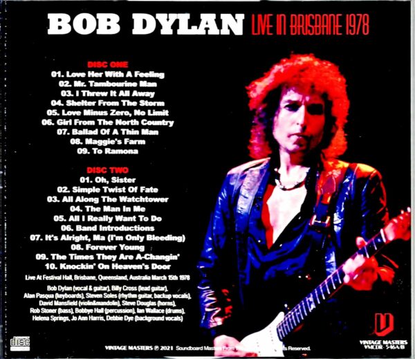 Bob Dylan/Australia 1978 - Image 2
