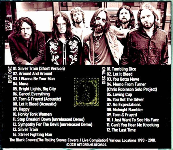 Black Crowes/Stones Cover Live Takes,Studio Session and Demo - Image 2