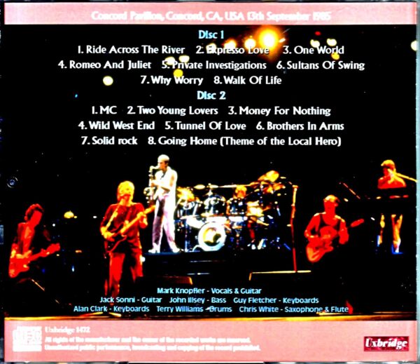Dire Straits/CA, USA 9.13.1985 - Image 2