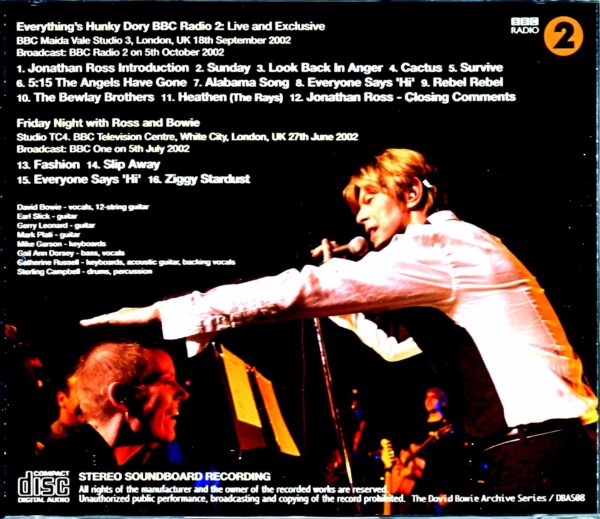 David Bowie/London,UK 2002 FM Master Upgrade - Image 2