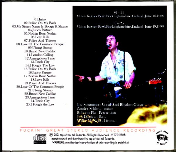 Joe Strummer/England,UK 1988 2Days Complete - Image 2