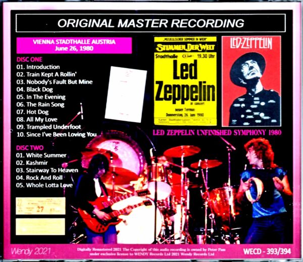 Led Zeppelin/Austria 6.26.1980 - Image 2