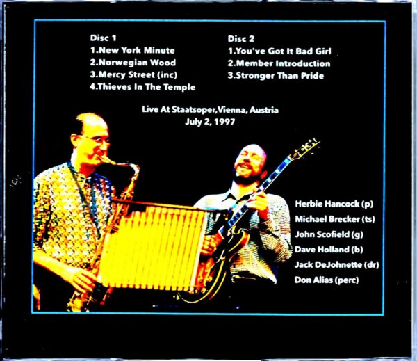 Herbie Hancock New Standard All Stars Michael Brecker,John Scofield/Austria 1977 - Image 2