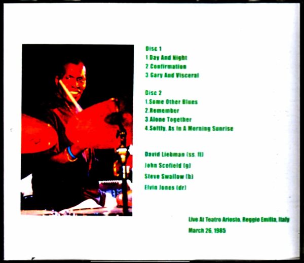 Elvin Jones Quartet, John Scofield, Dave Libeman/Italy 1985 - Image 2