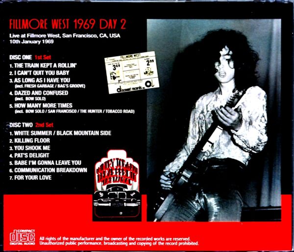 Led Zeppelin/CA,USA 1.10.1969 Upgrade - Image 2