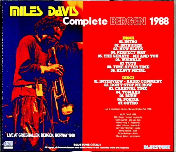Miles Davis/Norway 1988 Complete - Image 2