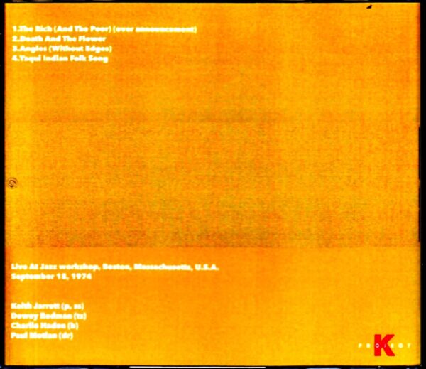 Keith Jarrett Quartet/MA,USA 1974 24bit Remastered - Image 2