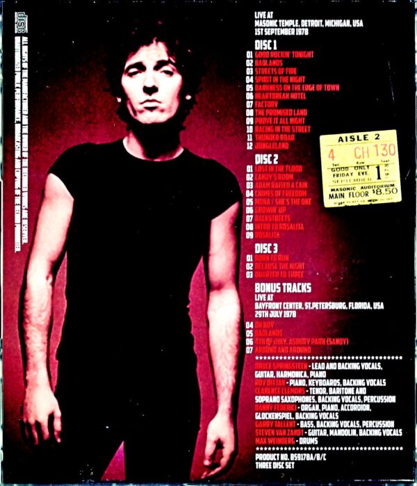 Bruce Springsteen & the E Street Band/MI, USA 9.1.1978 - Image 2