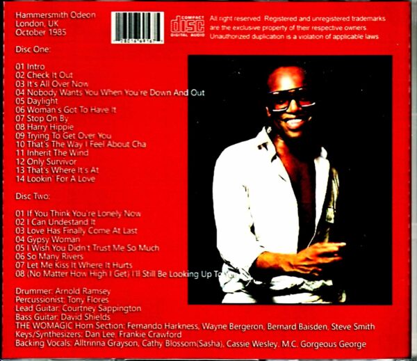 Bobby Womack/London,UK 1985 - Image 2