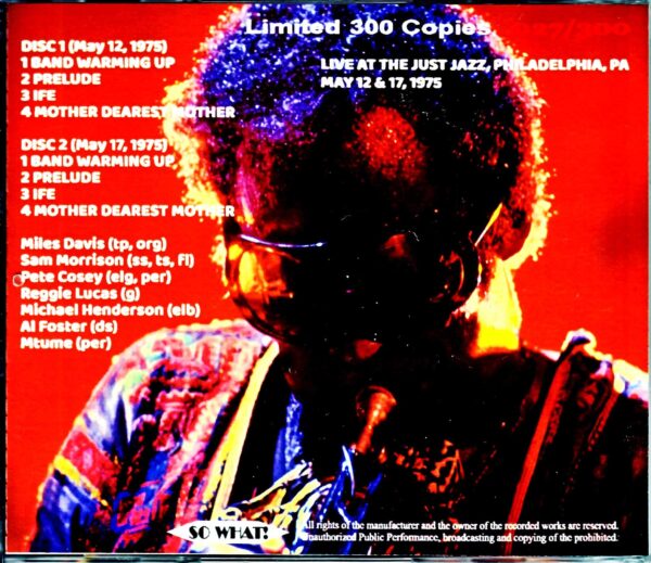 Miles Davis/PA,USA 1975 2Days Complete - Image 2