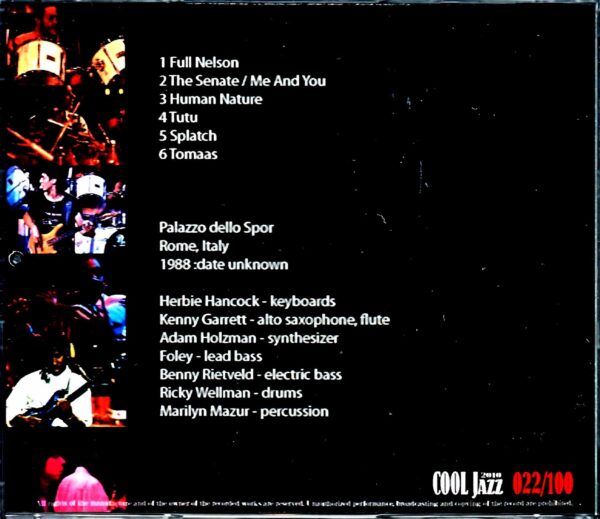 Herbie Hancock, Miles Davis Band/Italy 1988 - Image 2